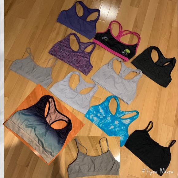 11 Youth Bralettes - Justice, George, Unknown - size 10-12,14 - Picture 1 of 17